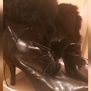 Leather Furr Boots